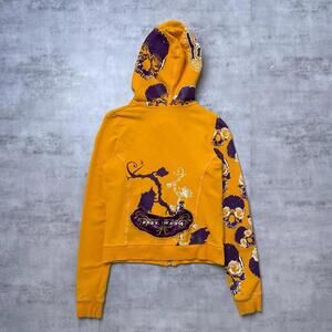 Y2K Pepe Jeans 00s Grunge Skull Yellow Grunge Hoodie Jacket